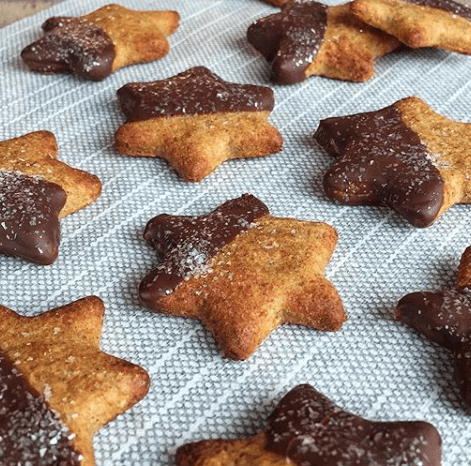 Biscuits de noël en étoile