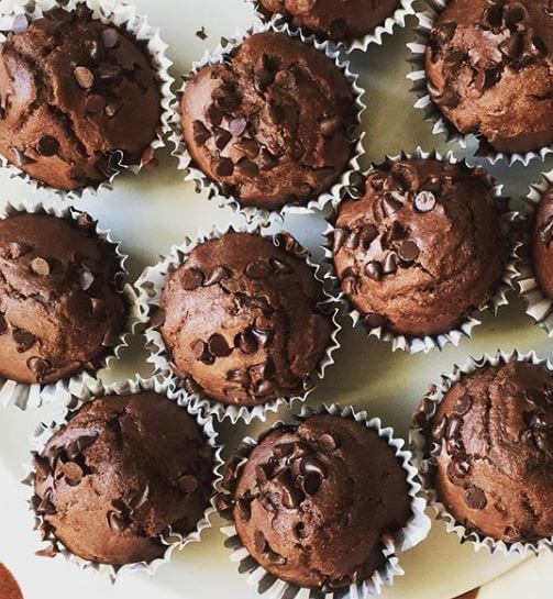 Muffins chocolat noir vegan