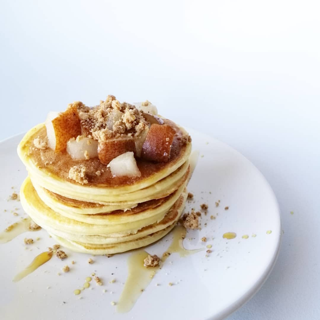 Pancakes healthy au fromage blanc