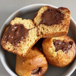 Muffins cœur coulant au chocolat