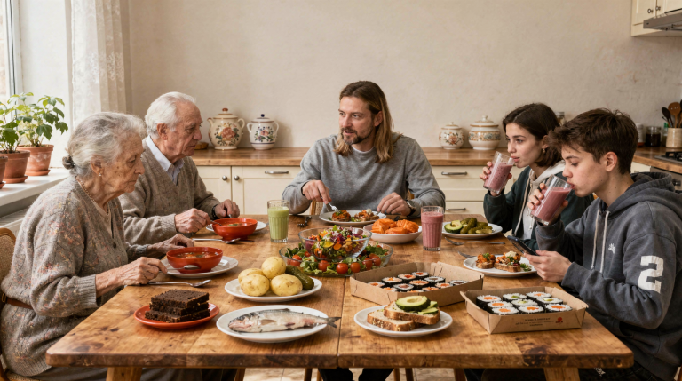 Les habitudes alimentaires changent-elles avec les générations ?